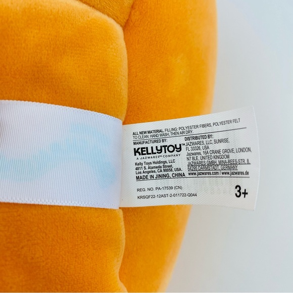 EUC Squishmallows Original LARGE Size 12 inches Bijan The Yellow Octopus Animal - Picture 6 of 9